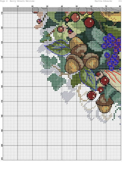 Berry Wreath Welcome (DMC)-004 (494x700, 363Kb)