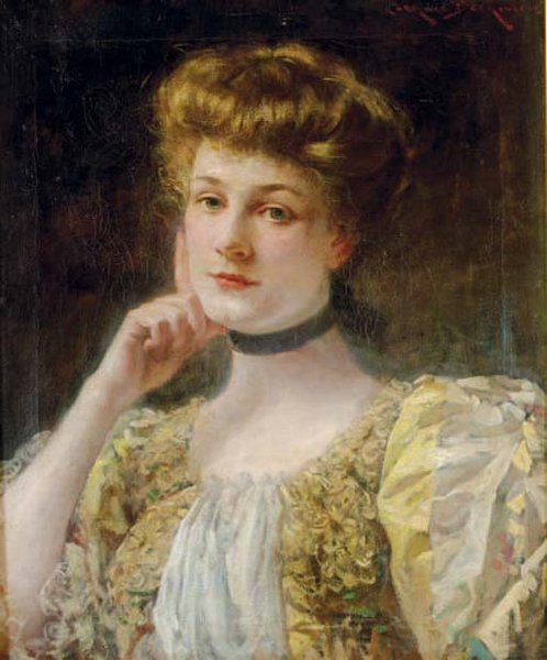JAMES-CARROLL-BECKWITH-PORTRAIT-OF-A-PENSIVE-LADY (498x600, 214Kb)