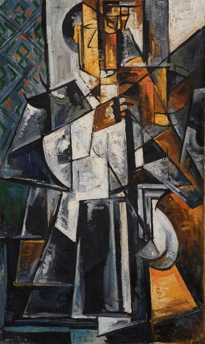 1915 Кубистический портрет, 1915 (417x700, 142Kb)