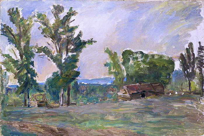 Деревенский ++ пейзаж. Х, м. 60 by 90 cm. Аук МакДуглас Лондон 2008 (700x466, 192Kb)