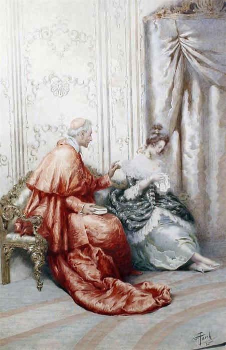 Итальянский художник Giuseppe Aureli (1858-1929) (451x700, 59Kb)