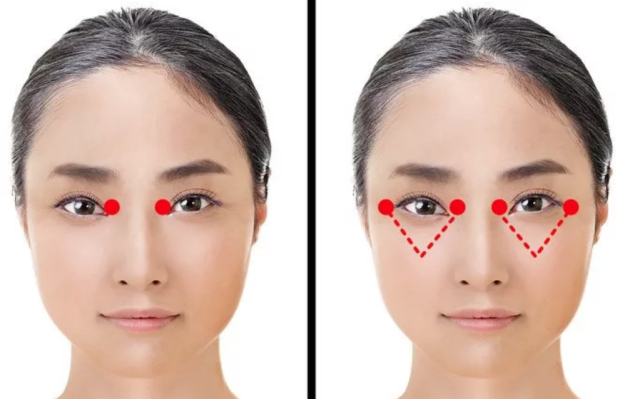 Японская техника для омоложения зоны вокруг глаз.1 (640x399, 313Kb)