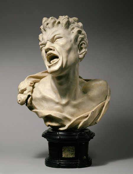 СЃРєСѓР»СЊРїС‚СѓСЂР° СЃ Р·СѓР±Р°РјРё 11 Balthasar Permoser (1651-1732) Bust of Marsyas, ca. 1680-85. Marble, ebony socle inlaid with marble, 70.5 cm. The Metropolitan Museum of Art, New York. (450x591, 98Kb)