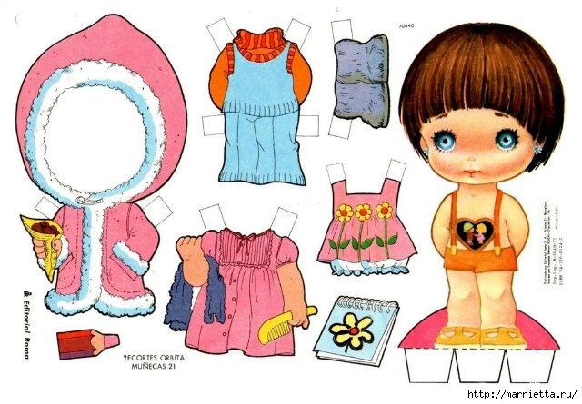 Бумажные вырезалки - одевалки для маленьких девочек (25) (640x445, 179Kb)