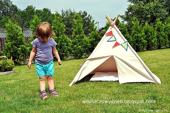 Детская палатка ВИГВАМ своими руками (3) (699x464, 429Kb)