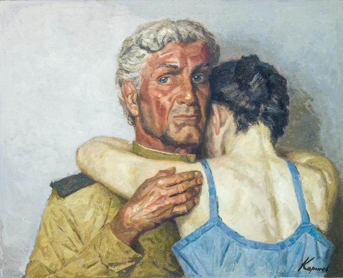 Художник Гелий Коржев двое (700x566, 59Kb)
