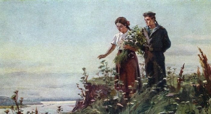 Двое в живописи... - художник А.И.Саханов (699x380, 63Kb)