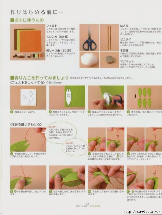 Текстильные фрукты и овощи. Японский журнал (4) (530x700, 234Kb)