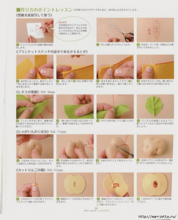 Текстильные фрукты и овощи. Японский журнал (20) (568x700, 232Kb)