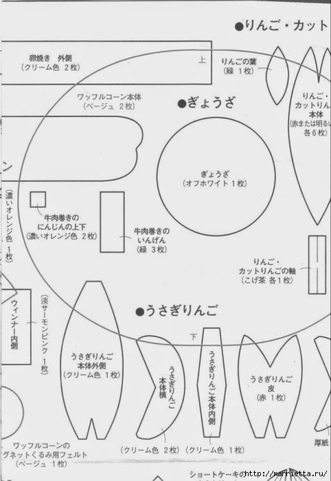 Текстильные фрукты и овощи. Японский журнал (41) (482x700, 150Kb)
