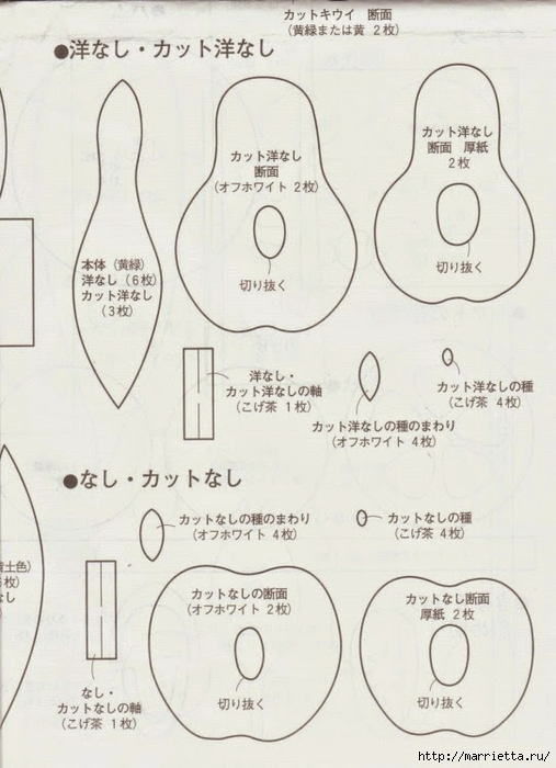 Текстильные фрукты и овощи. Японский журнал (75) (507x700, 213Kb)