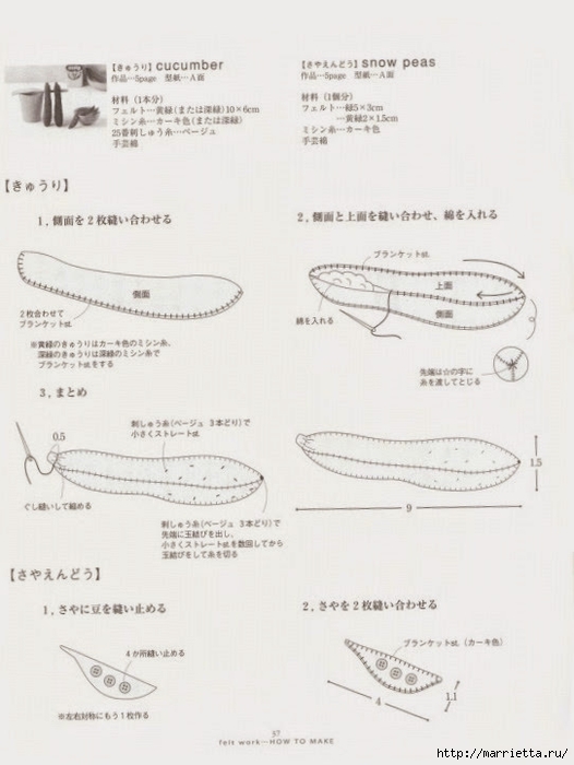 Текстильные фрукты и овощи. Японский журнал (80) (526x700, 168Kb)