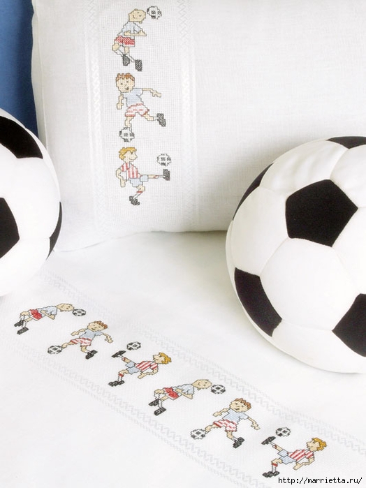 Вышивка «Футбол» для детского постельного белья (4) (524x700, 185Kb)