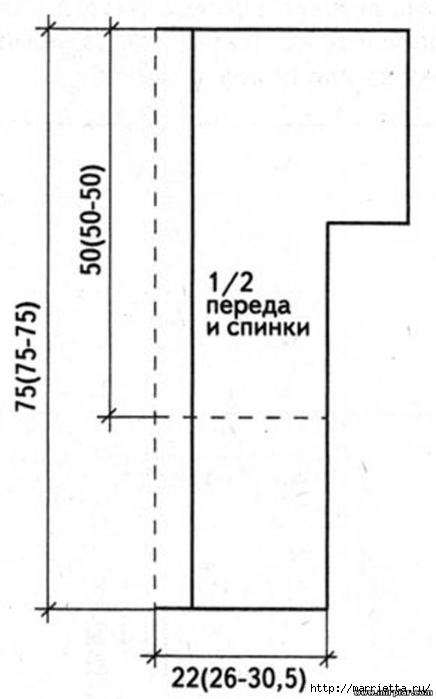 Простая и современная выкройка - жакет и жилет с косой (8) (436x700, 87Kb)