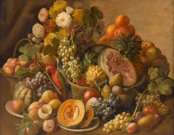 Leopold-von-Stoll-Still-life-whith-flowers-and-fruits-3 (700x545, 464Kb)