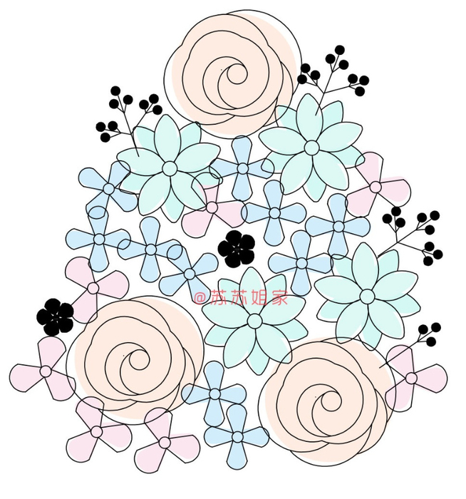 Панно из пяльцев с вязаными цветами (3) (654x700, 307Kb)