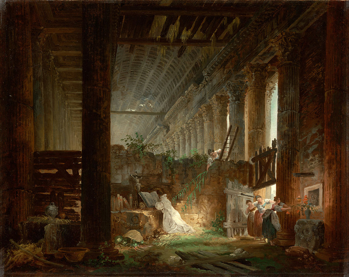 Hubert_Robert_(French_-_A_Hermit_Praying_in_the_Ruins_of_a_Roman_Temple_-_Google_Art_Project (700x554, 515Kb)