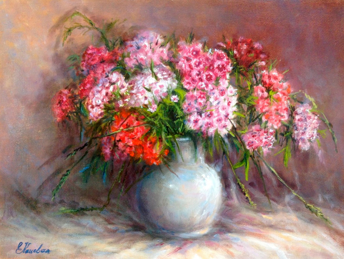 Елена Кацевал цветочные натюрморты 2 (700x526, 464Kb)