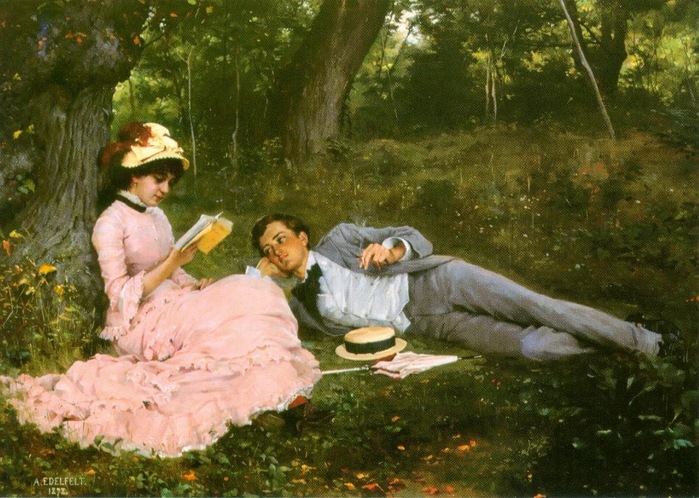 Edelfelt, Idyll, 1878 (700x498, 148Kb)