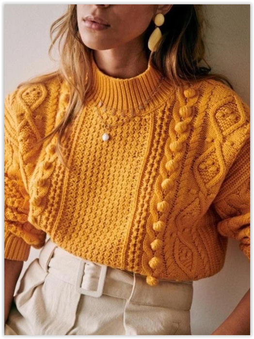 7 шикарных свитеров для поздней осени и зимы — подборка со схемами вязания спицами!