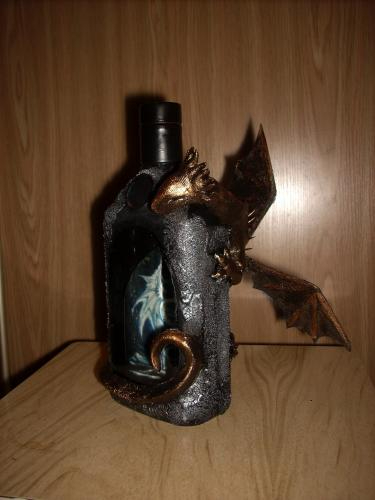 Пещера дракона. Декоративная бутылка (9) (375x500, 81Kb)