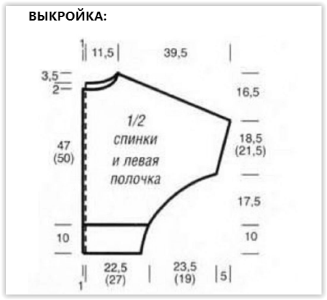 Жакет спицами с рукавом летучая мышь