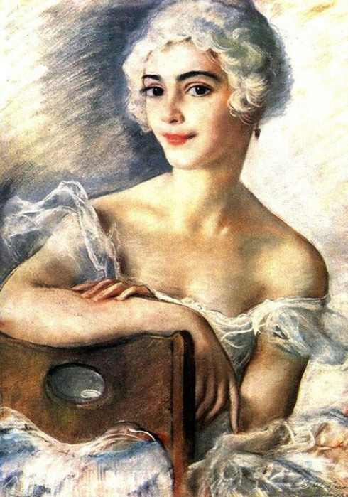 Портрет Е.Н. Гейденрейх, 1924 (490x700, 398Kb)