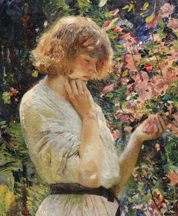 Лора Найт - Мальвы, 1914 (578x700, 536Kb)