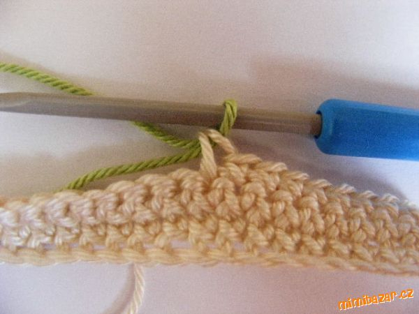 Вязание крючком. Фото МК смены цвета ниток (4) (600x450, 146Kb)
