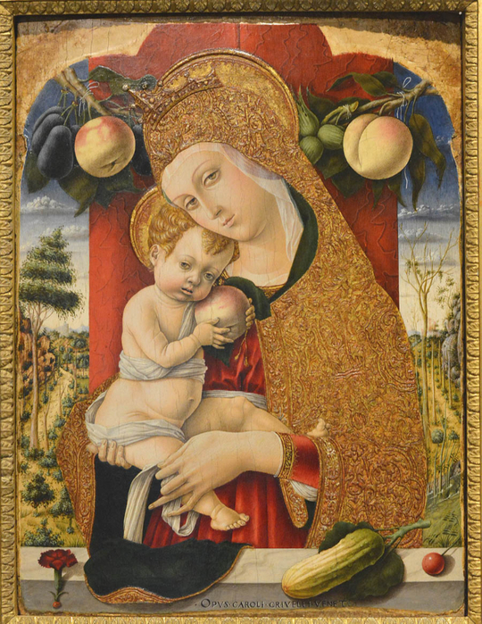 Карло Кривелли, Мадонна с младенцем (540x700, 571Kb)
