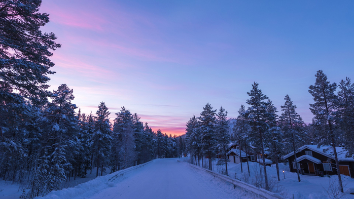 Levi winter wonderland, Lapland, Finland (700x393, 311Kb)