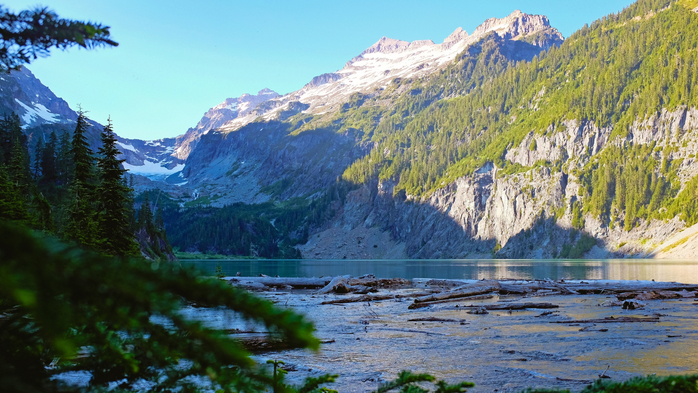 Evening at Blanca Lake (700x393, 422Kb)