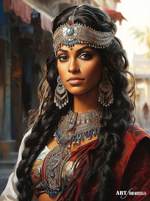 1-Default_Beautiful_Indian_woman_in_national_costume_against_the_0 (525x700, 197Kb)