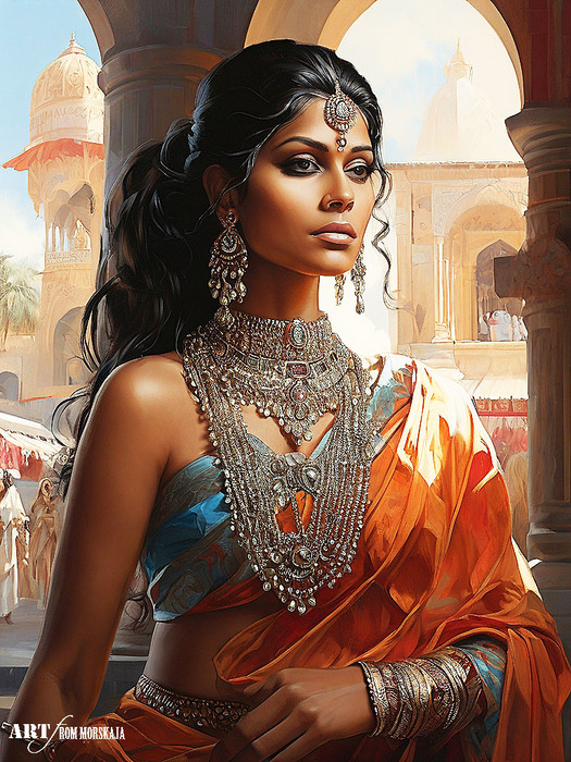 5-Default_Beautiful_Indian_woman_in_a_bright_sari_and_national_j_0 (525x700, 208Kb)