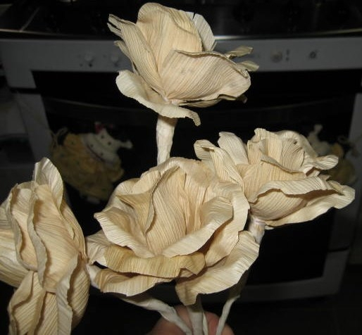 Букет цветов из кукурузных листьев - талаша. Мастер-класс (19) (514x476, 147Kb)