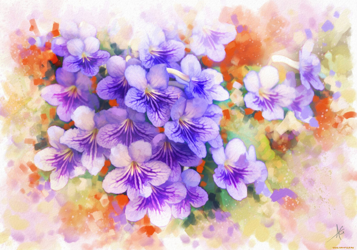 цветы акварелью 25 (700x489, 450Kb)
