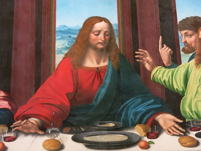 1524 . after-Leonardo-da-Vinci-Last-Supper. oil-on-canvas- 2 (700x525, 121Kb)