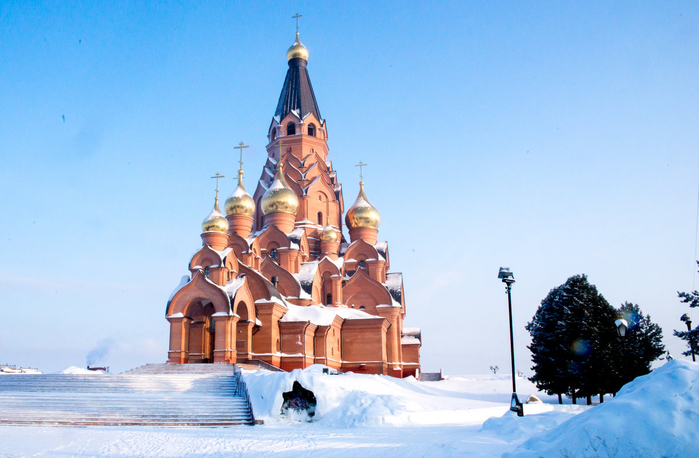 Сергей Тонких, Собор Воздвижения Честнаго Креста Господня.г.Лесосебирск (700x458, 340Kb)