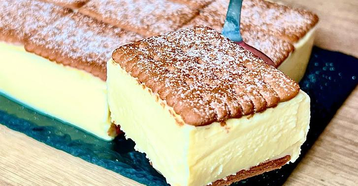 отличный торт из йогурта и печенья без выпечки - очень простой (700x364, 316Kb)