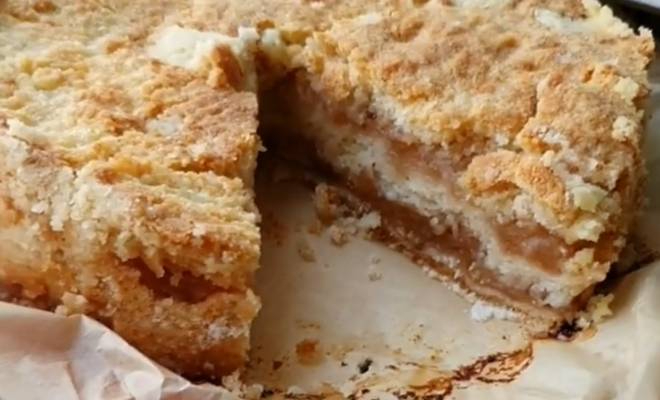 Насыпной яблочный пирог три стакана с манкой без яиц1 (660x400, 173Kb)