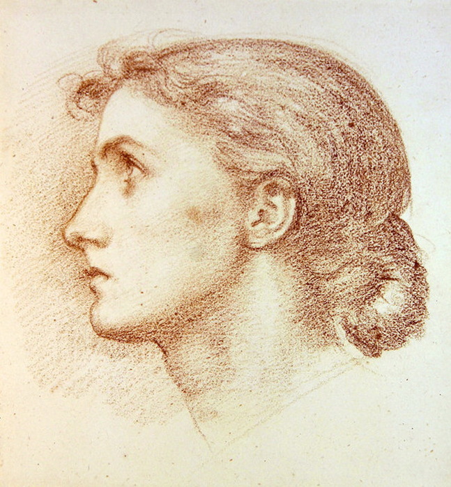 1880 Head study of a young woman (647x700, 193Kb)
