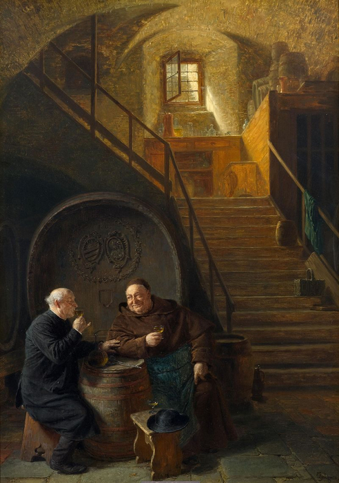 Eduard_Grützner_Besuch_im_Weinkeller_1906 (492x700, 359Kb)