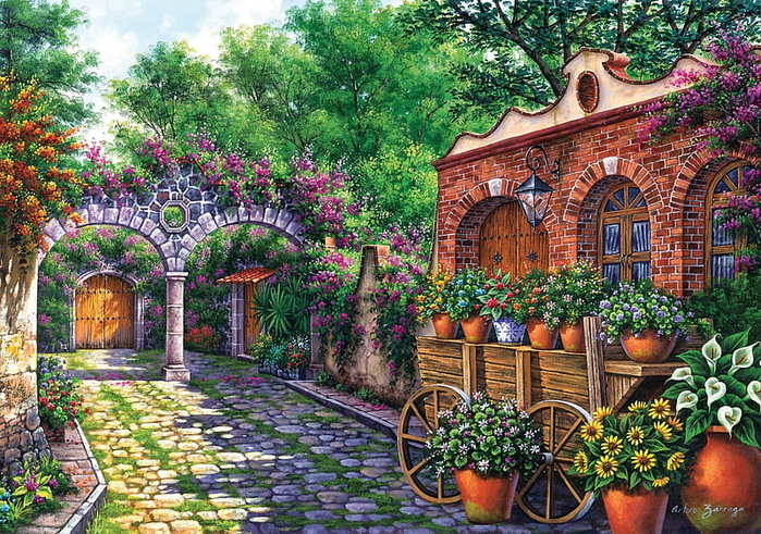 arturo-zarraga-painting-flower-terrace (900x691, 101Kb)