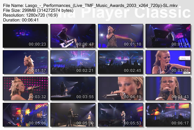 Lasgo - Performances (Live TMF Awards 2003)