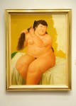 'Mujer Sentada en la Cama', Fernando Botero. Латиноамериканский Christie's аукцион в Нью-Йорке представлен публике 24 мая 2010 года.