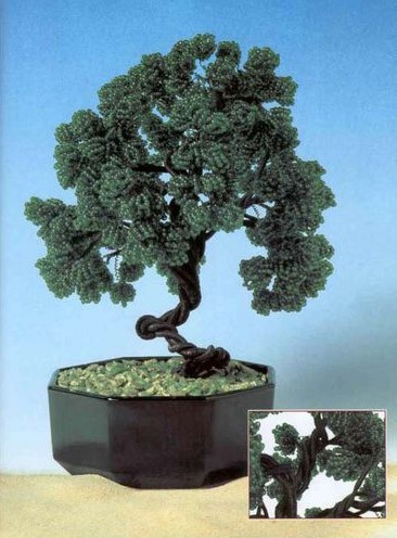 дерево бонсай из бисера фото - Лучшие примеры для дома.
