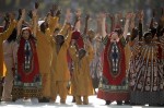 Церемония открытия чемпионата мира по футболу на стадионе Soccer City в Йоханнесбурге, ЮАР, 11 июня 2010 года.