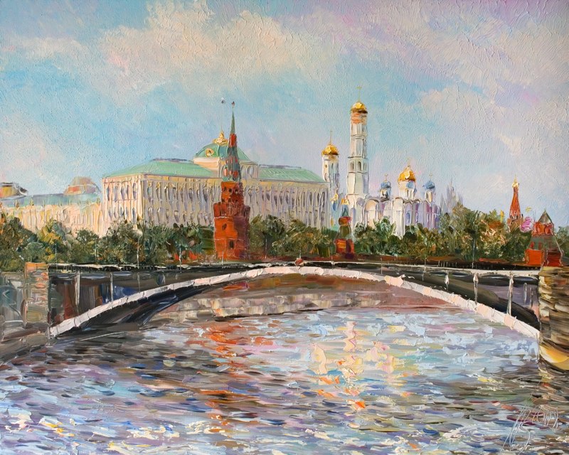 Река москва река рисунок