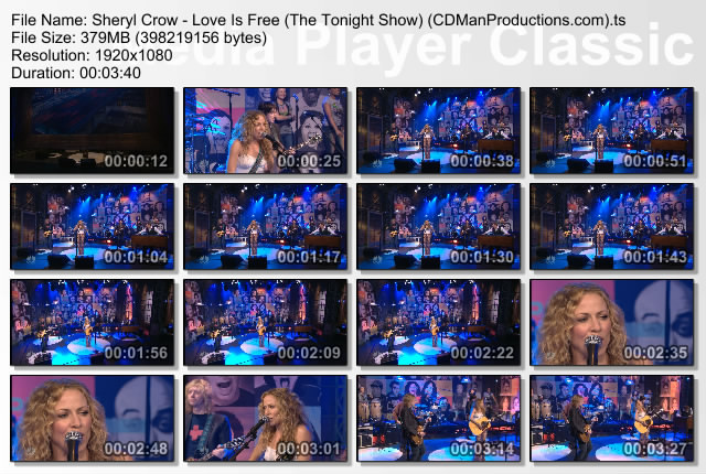 Sheryl Crow - Love Is Free (The Tonight Show - Mar 10,2008)