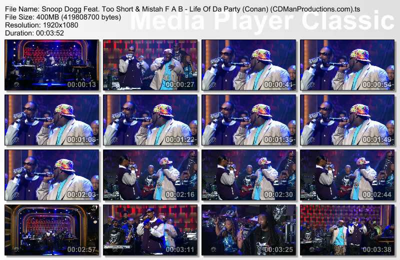 Snoop Dogg feat. Too Short & Mistah F A B - Life Of Da Party